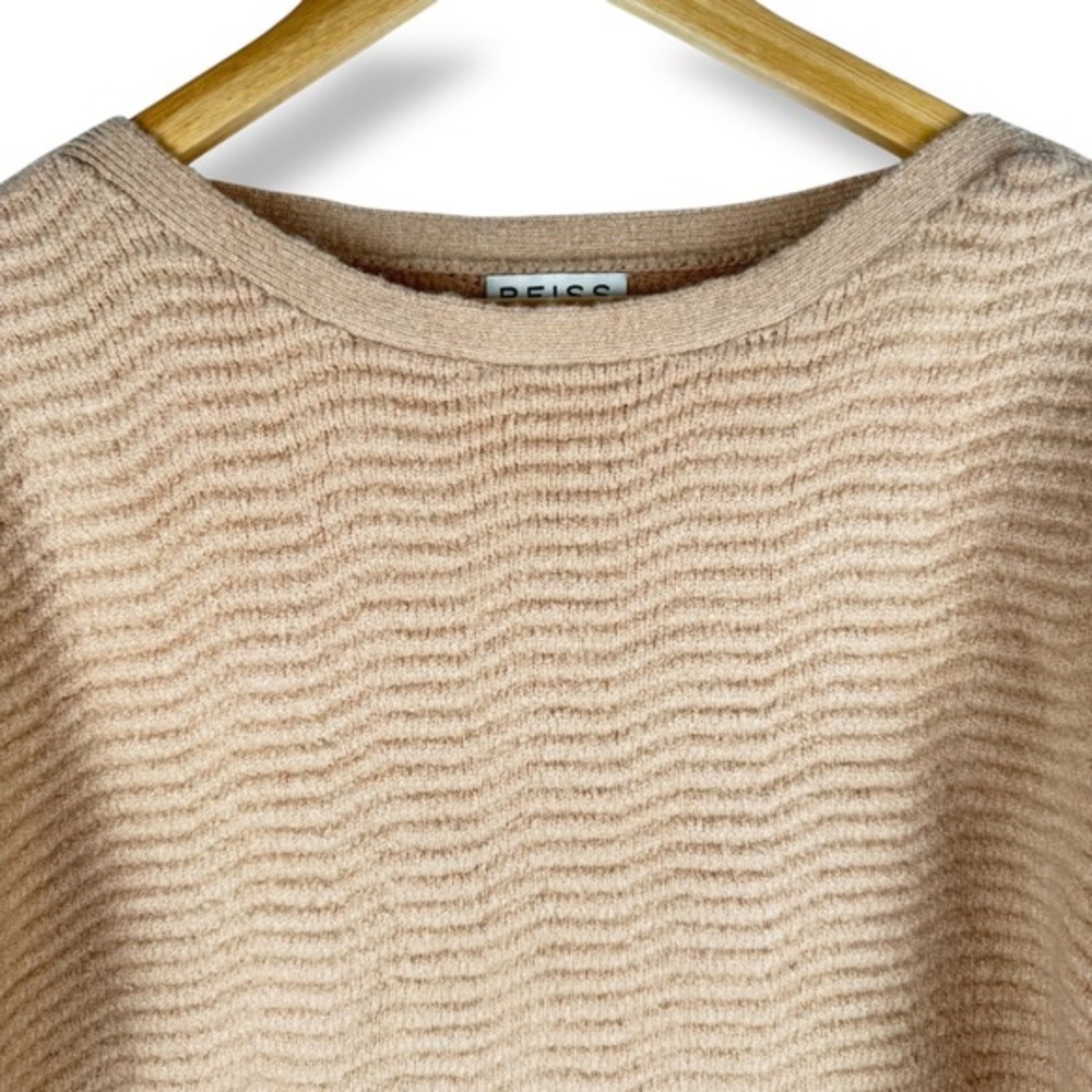 Reiss Thick Knit Sweater Womens Size Large Beige Designer Cozy Quiet Luxury - Picture 11 of 11